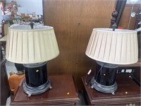 2 ornate lamps
