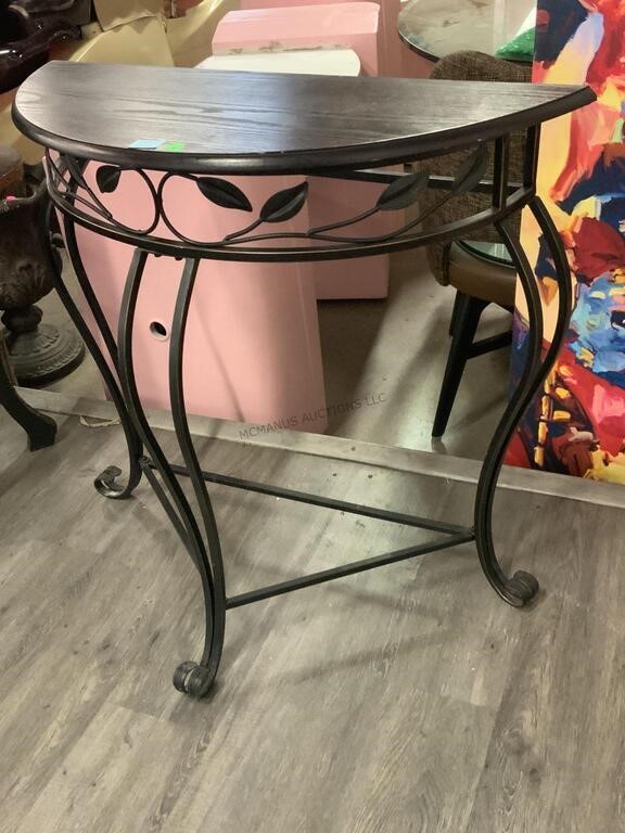 Small Wood Hall Table 2.5ft wide