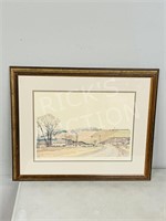 framed print 255/500 - signed Huntley Brown