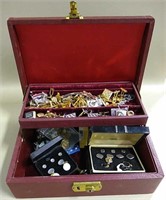 Cuff Links, Tie Clips & More In Jewelry Box
