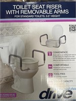 TOILET SEAT RISER WITH REMOVABLE ARI FOR STANDARD