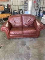 Leather Love Seat