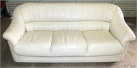 Off-White Leather Couch