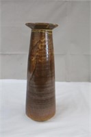 Pottery vase, 13.25"H