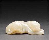 Hetian jade tiger in Qing Dynasty