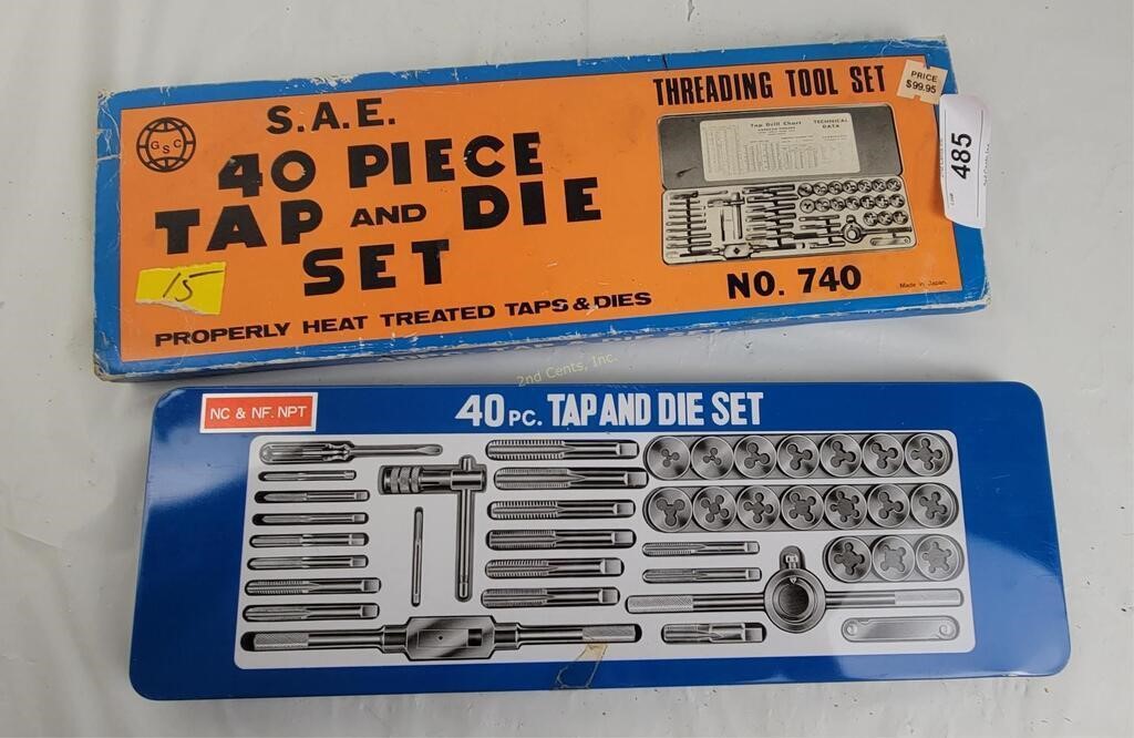S.A.E. 40 Piece Tap & Die Set Made In Japan