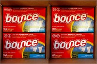 2 Cases Bounce Dryer Sheets; 4 Boxes Per Case