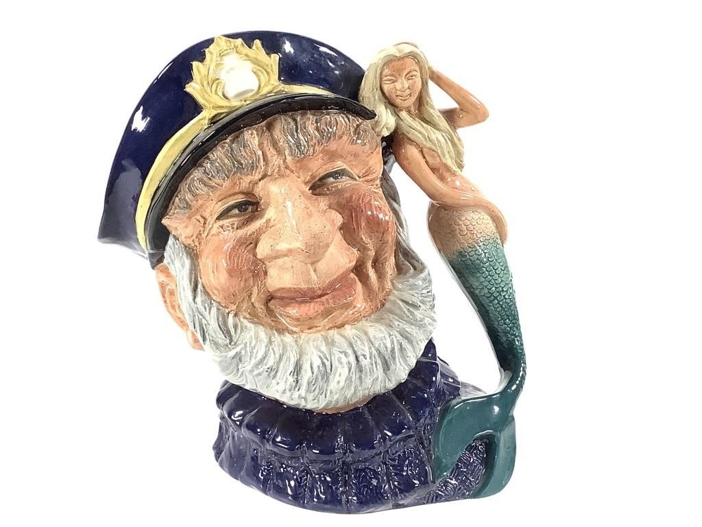 Royal Doulton Toby 'Old Salt" Sailor & Mermaid