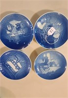 Royal Copenhagen Collective Plates Lot of 4