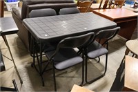PLASTIC FOLDING TABLE WITH 4 CHAIRS
