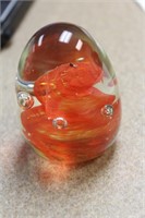 Small Art Glass Paperweight