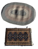 Semi Antique Persian Mat & Oval Mat