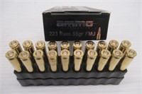 (20) Rounds of AMMO corp. 223 Rem. 55 grain FMJ