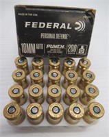 (20) Rounds of Federal 10mm auto 200 grain JHP