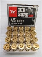 (20) Rounds of Winchester Big Bore 45 Colt 250