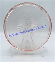 Pink Depression Glass Platter