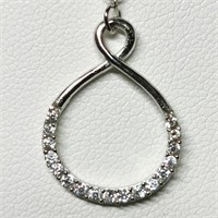 Silver CZ Necklace