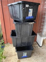 27 Gal Black Tote-no Lids