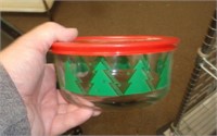 NEW 4 CUP GLASS PYREX BOWL W LID