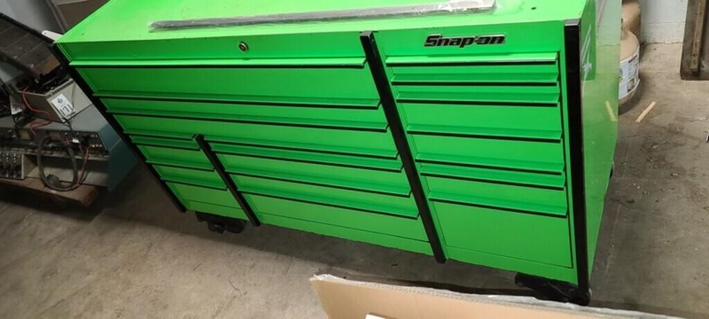6' LIME GREEN SNAP ON TOOLBOX