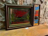 Miller High Life Mirror Plaque+