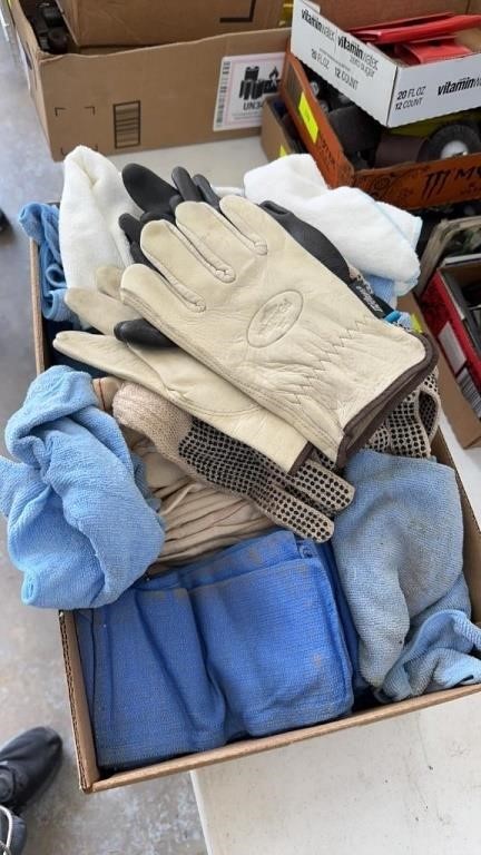 Rags and gloves