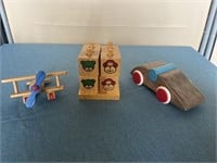3 Wooden Children Toys