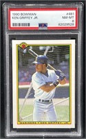 1990 Bowman Ken Griffey Jr PSA 8