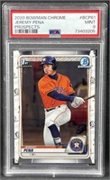 2020 Bowman Chrome Jeremy Pena PSA 9