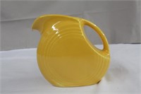 Fiestaware yellow disk pitcher, 5.5"H