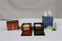 Asian porcelain name stamp ink containers in