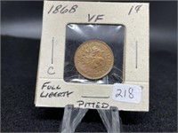 1868 Indian Cents