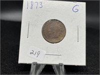 1873 Indian Cents
