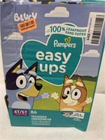 PAMPERS EASY UPS 4/5T 37LB UP 86PAIR