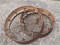 30" Planter Steel wheels