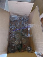 Miscellaneous glassware mugs, glasses