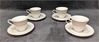 4 Retired International Juliet Saucers & Tea Cups