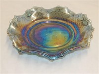 Indiana Iridescent Canival Glass Starburst Bowl