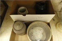 2 boxes crock & stoneware