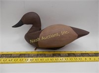 miniature canvasback decoy by Ardell Waterfield,