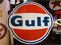 3ft x 33” Metal Embossed Gulf Sign