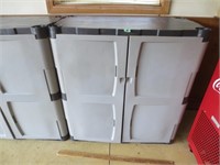 Rubbermaid 2 door storage cabinet