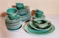 47-Pc Green Dish Set