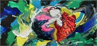 “Dream Blossom"10"x20"Original Painting-Antanenka
