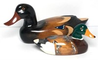 Wooden Decorative Ducks- Lot of 2