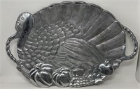Lenox Metal Serving Platter Turkey Thanksgiving