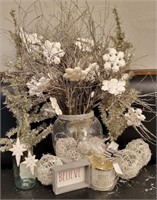 Christmas Vase Candle,Pic And Decor