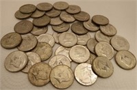 (40) Kennedy 40% Silver Half Dollars - Coins