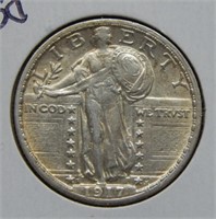 1917 S Standing Liberty Silver Quarter Type 2
