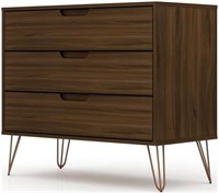 Manhattan Comfort Rockefeller 3 Drawer Dresser